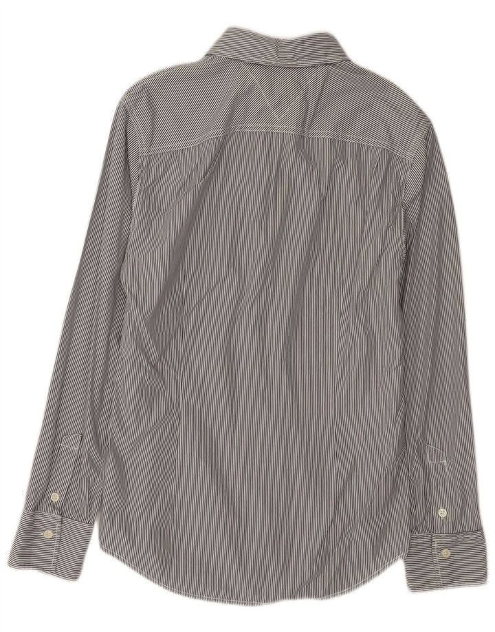 Tommy Hilfiger Chemise Homme Petit Coton Bleu Marine À Fines Rayures