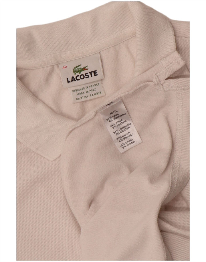 Lacoste Polo Femme Taille 42 Grand Coton Blanc