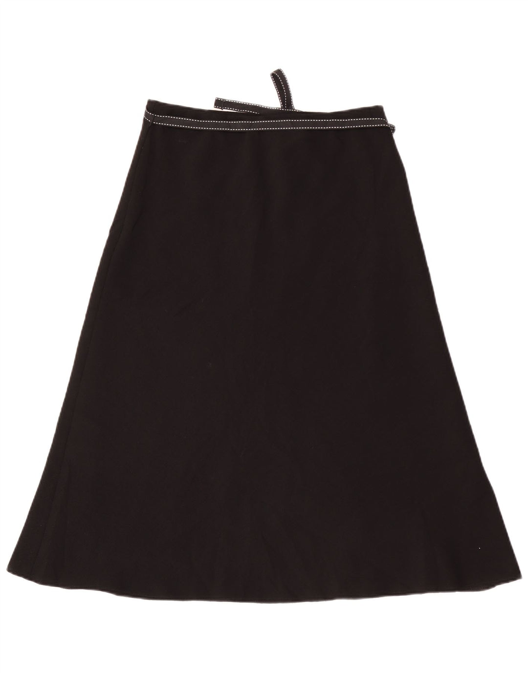 Marks & Spencer Jupe trapèze pour femme UK 10 Small W30 Noir Polyester