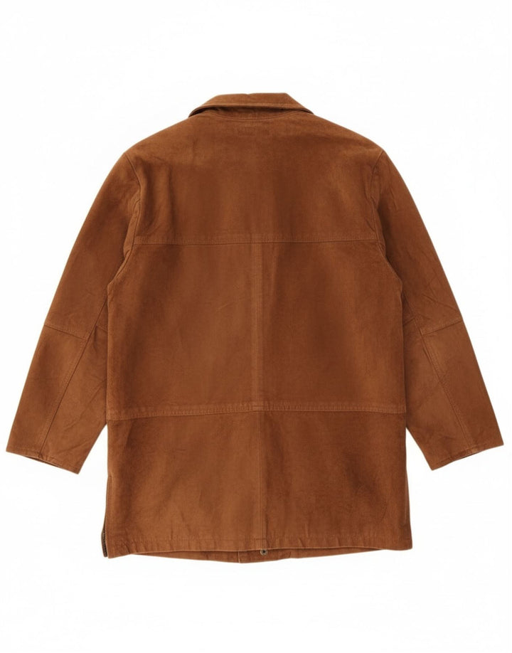 Sauria Pardessus en daim pour femme EU 44 XL Cuir marron