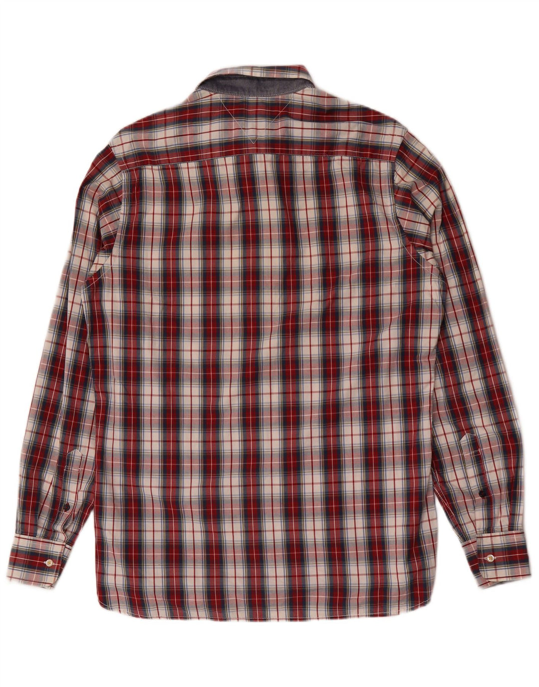 Tommy Hilfiger Chemise sur mesure pour homme en coton à petits carreaux rouges