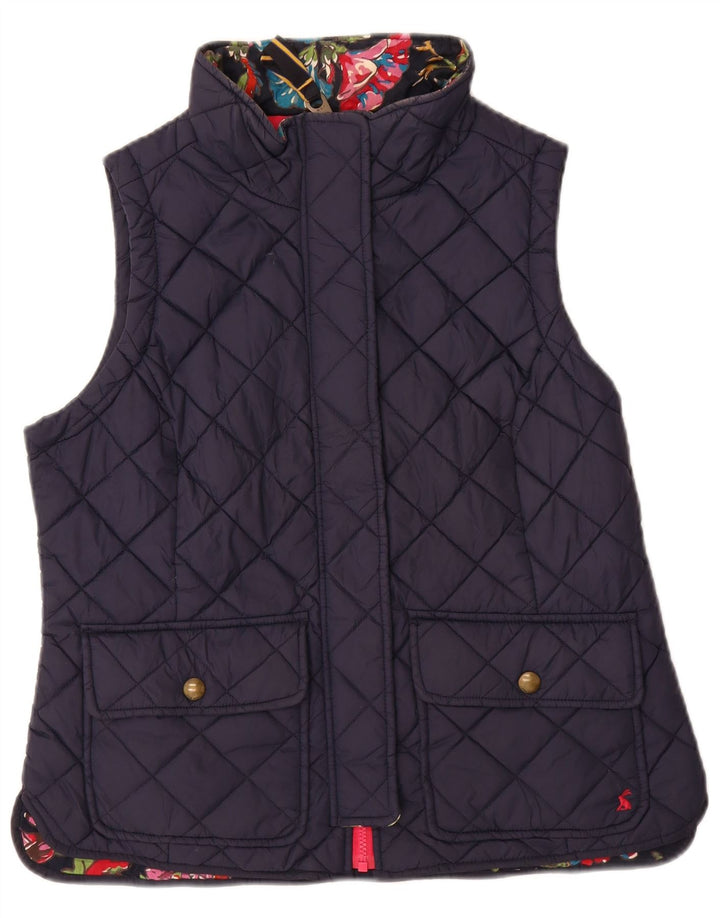 JOULES Gilet matelassé pour femme UK 14 Large Bleu Marine Polyamide