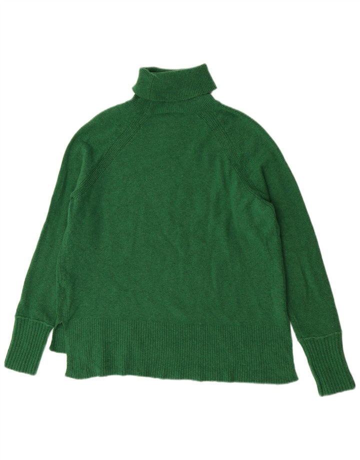 J. Crew Pull surdimensionné à col roulé pour femme UK 10 Petit nylon vert