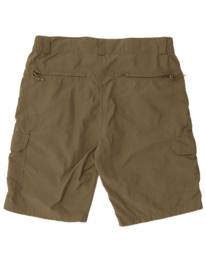 MOUNTAIN WAREHOUSE Short cargo pour hommes W34 Large Kaki Nylon