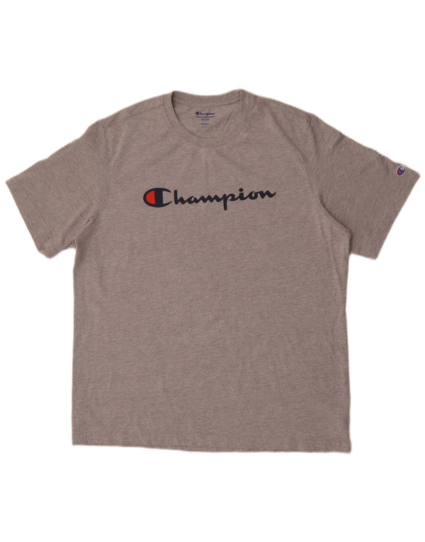 Champion T-Shirt Graphique Homme 2XL Gris Coton