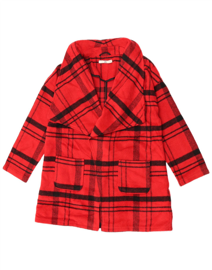Marks & Spencer Pardessus Fille 11-12 ans Rouge à Carreaux Polyester