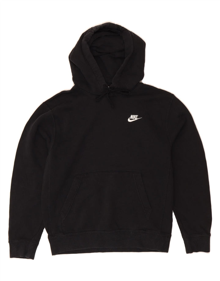 NIKE Mens Hoodie Jumper Small Black Polyester Vintage Nike and Second-Hand Nike from Messina Hembry 