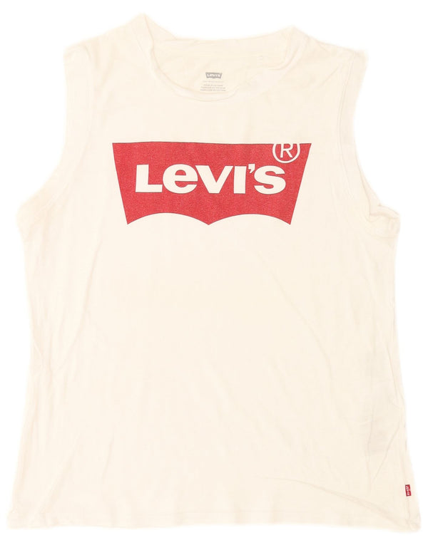 Levi's Tee-Shirt Graphique Homme Blanc Moyen Coton