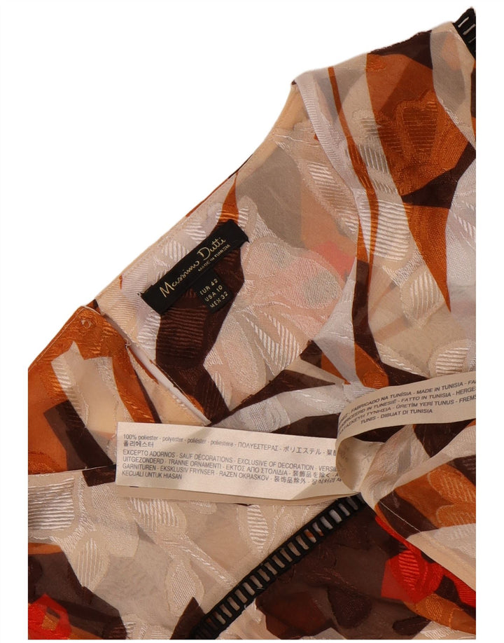 Massimo Dutti Chemisier transparent pour femme EU 42 Large Beige Floral