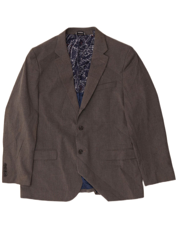 Nautica Veste Blazer 2 Boutons Homme UK 44 2XL Gris Polyester