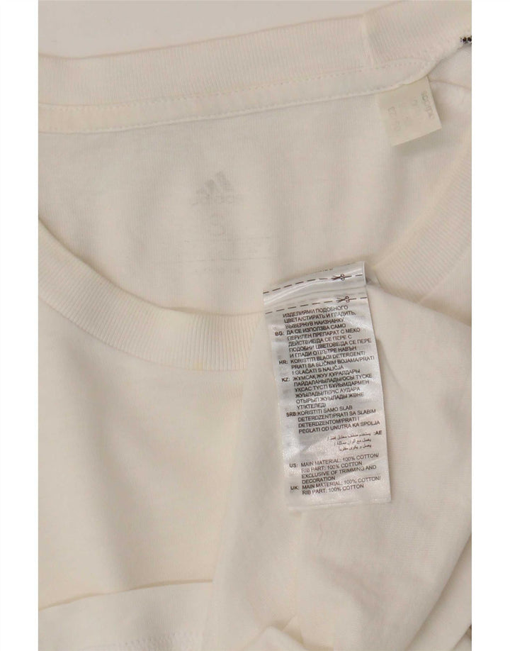 Adidas T-Shirt Homme Haut Petit Coton Blanc