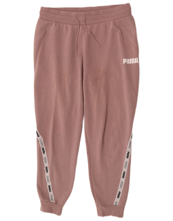 Puma Pantalon de survêtement graphique pour femme UK 16 Large Rose Colourblock