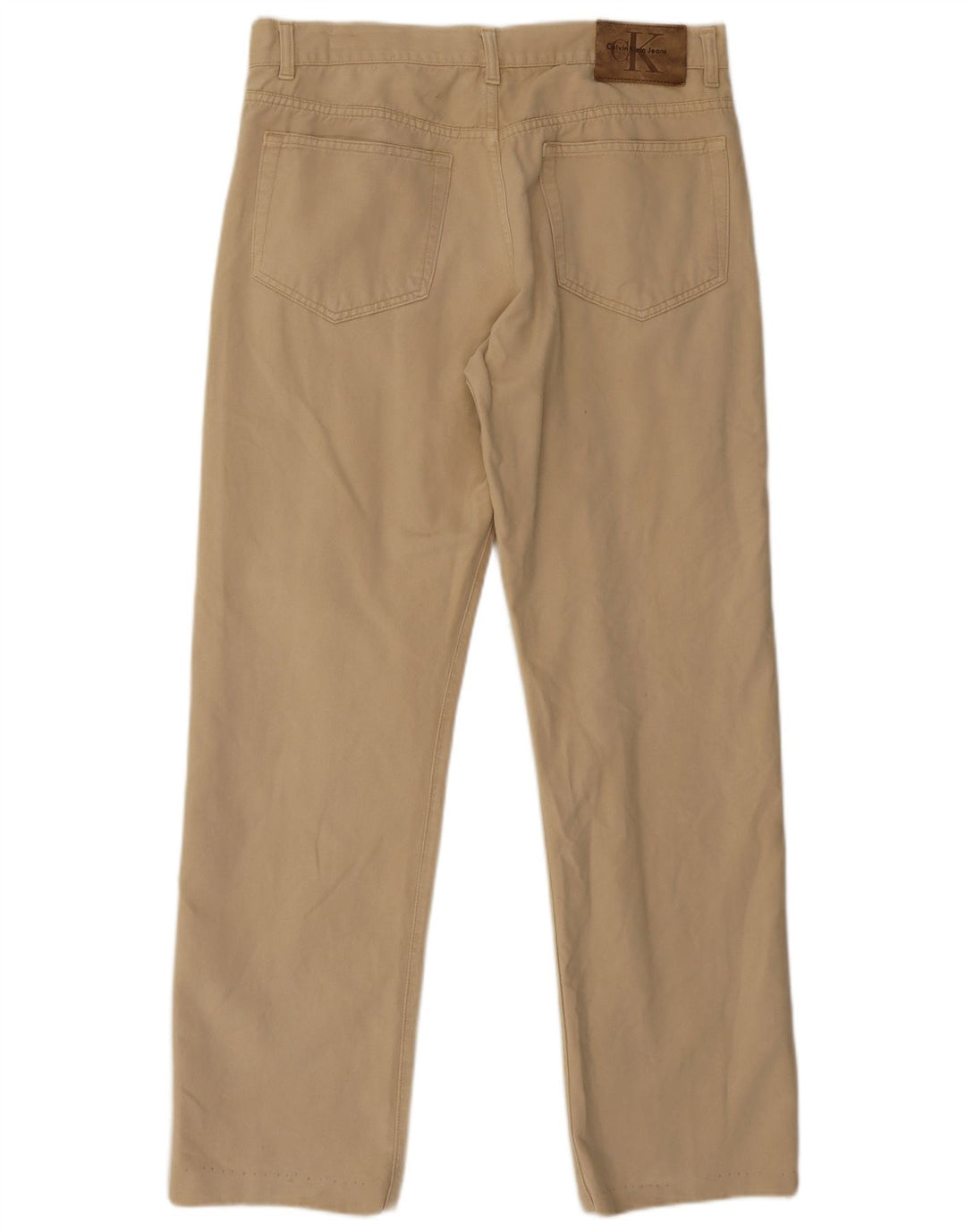 Calvin Klein Jean droit homme W34 L30 coton beige