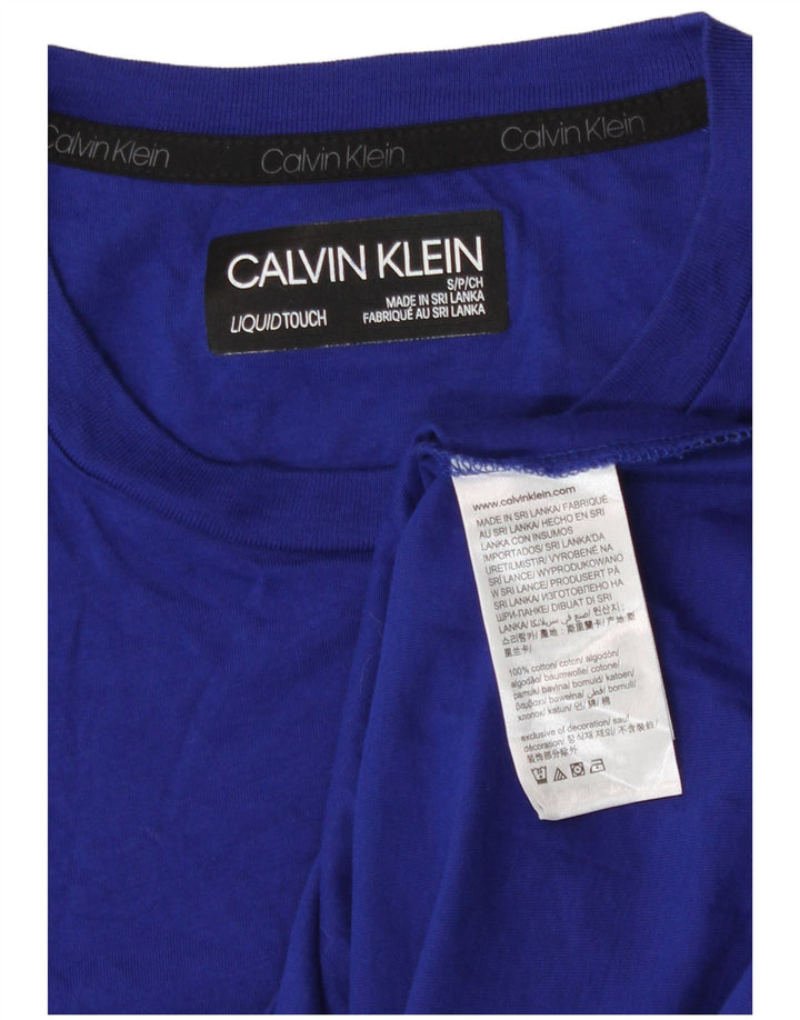 Calvin Klein T-Shirt Homme Petit Bleu Coton