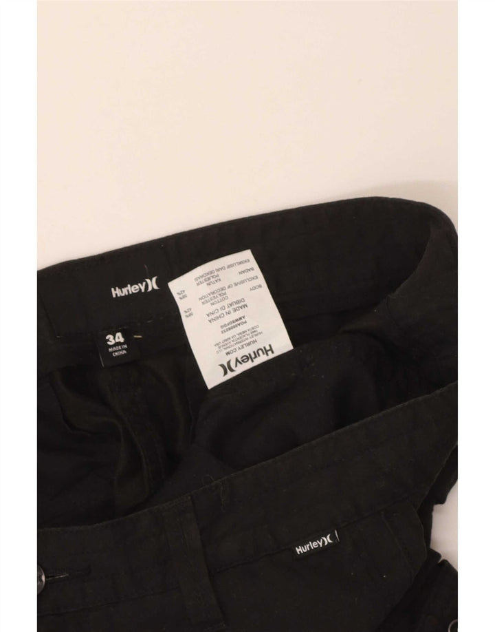 Hurley Short Cargo Homme W34 Large Noir Coton