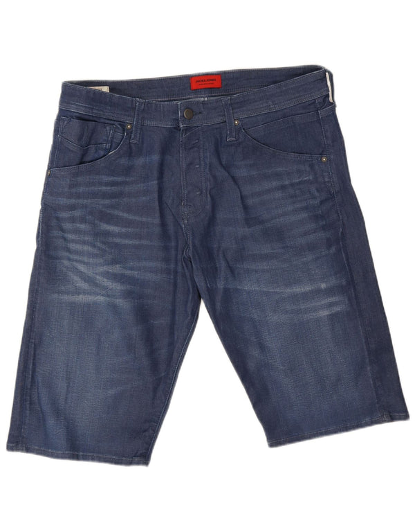 Jack & Jones Short en jean coupe ample pour homme XL W38 Bleu Coton