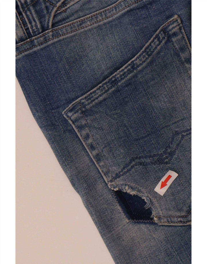 Replay Jean Skinny Déchiré Femme W29 L30 Bleu