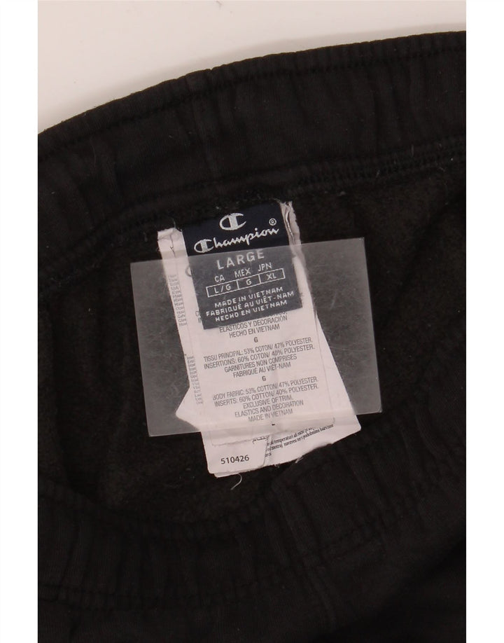 CHAMPION Pantalon de Survêtement Homme Large Noir Coton