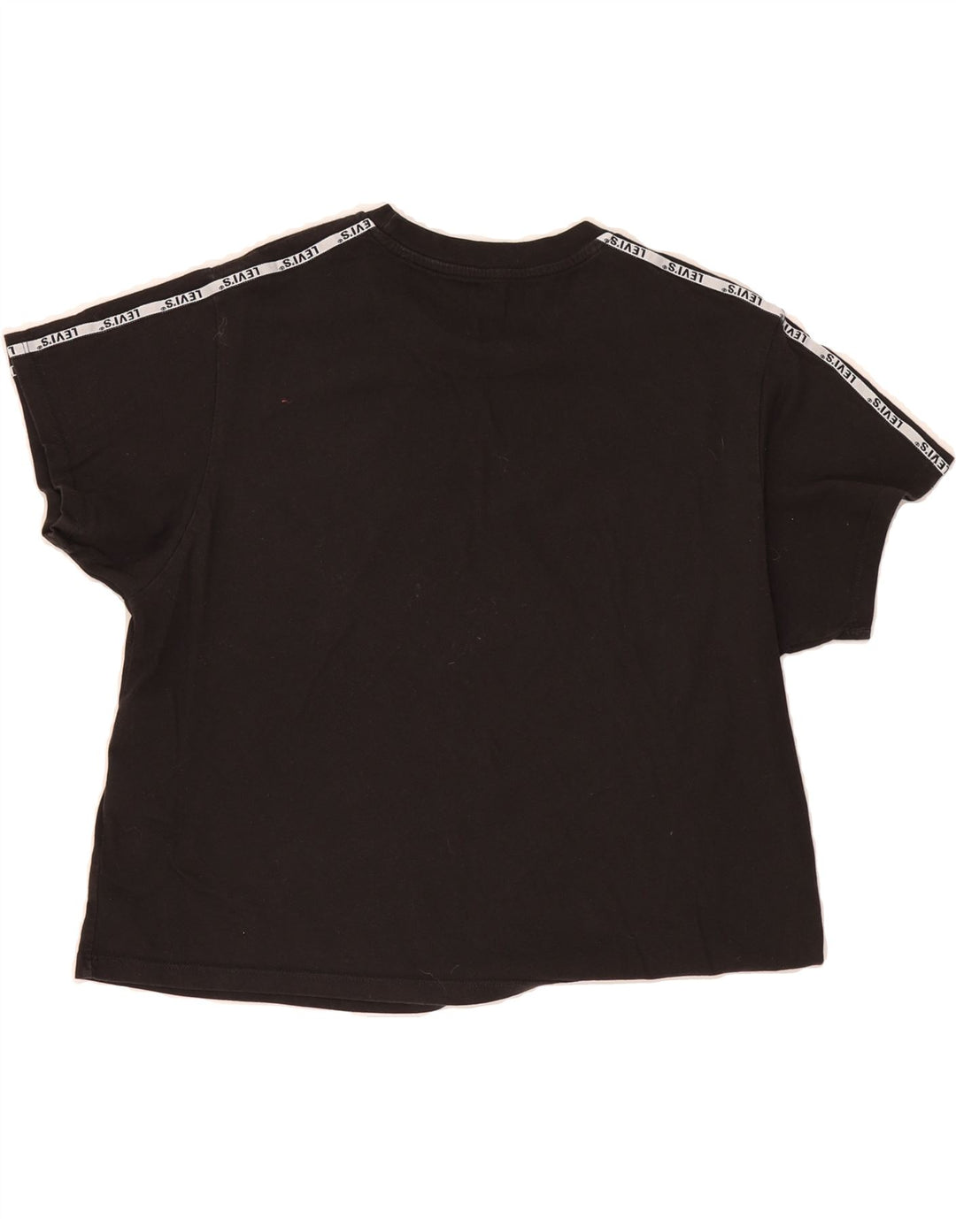 LEVI'S Womens Graphic T-Shirt Top UK 14 Medium Black Cotton Vintage Levi's and Second-Hand Levi's from Messina Hembry 