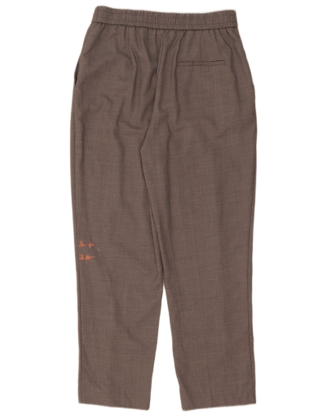 Zara Pantalon Chino Fuselé Femme Moyen W28 L26 Gris Polyester