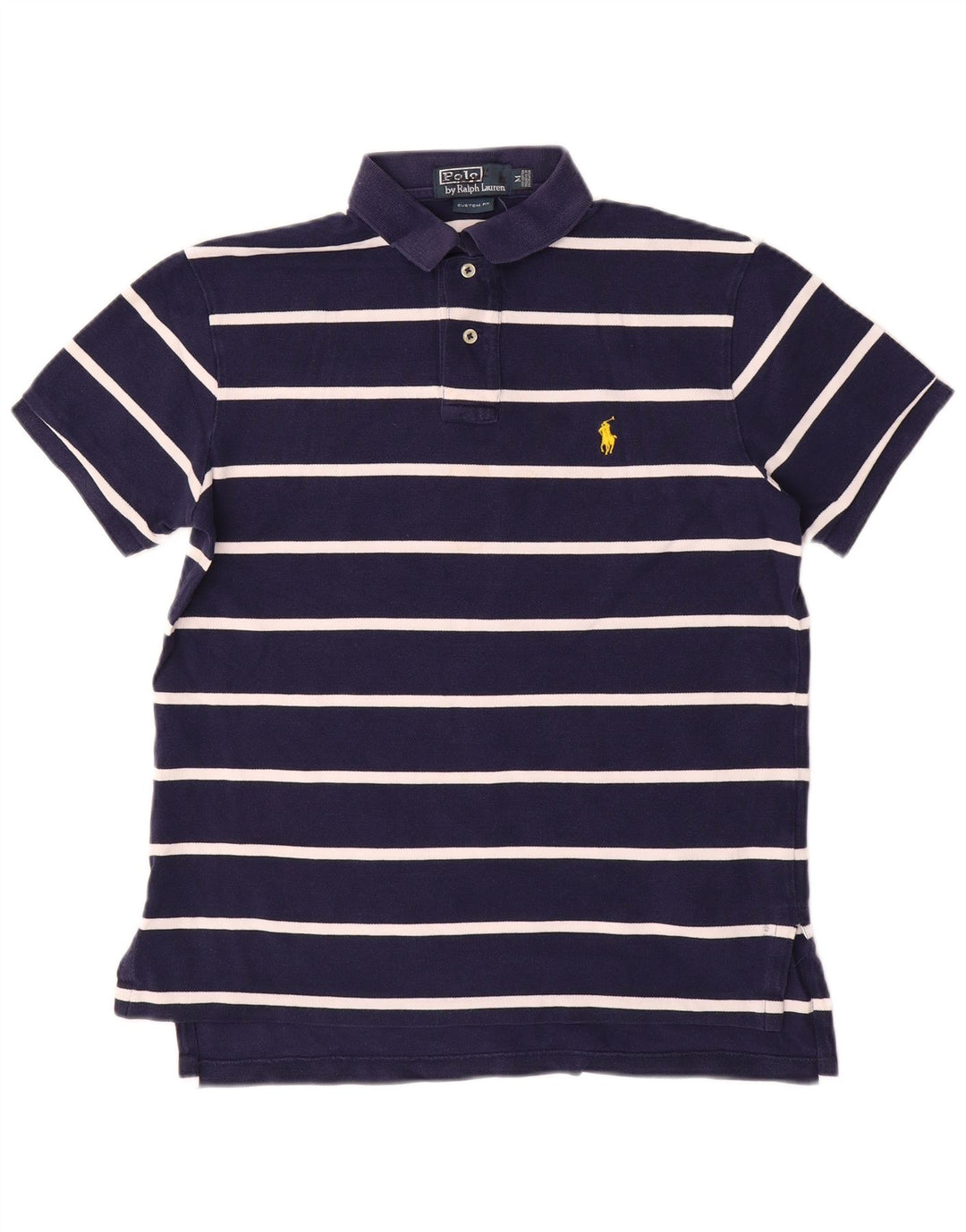Polo Ralph Lauren Polo ajusté sur mesure pour homme Bleu marine rayé