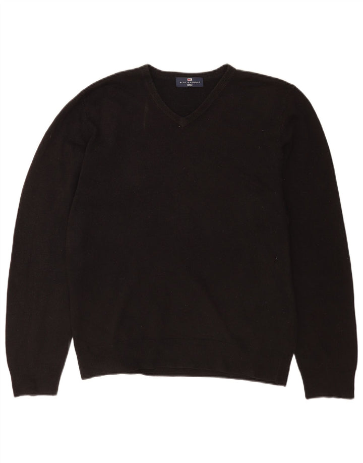 Marks & Spencer Pull col V pour homme UK 38/40 Noir moyen