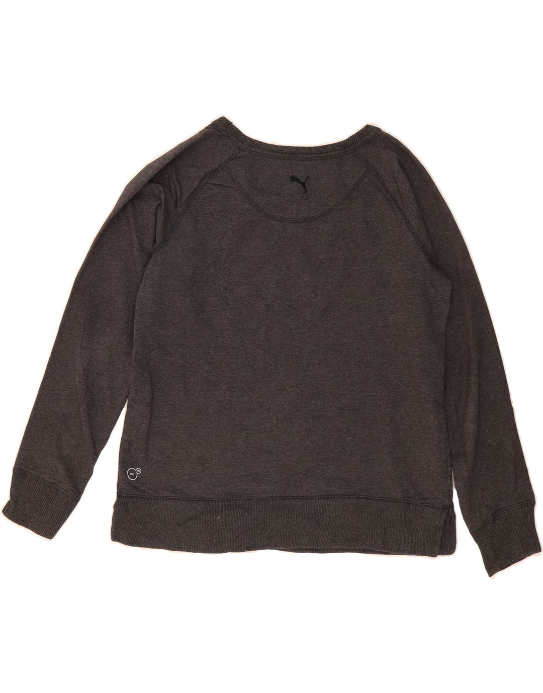 PUMA Womens Graphic Sweatshirt Jumper UK 12 Medium  Grey Cotton Vintage Puma and Second-Hand Puma from Messina Hembry 