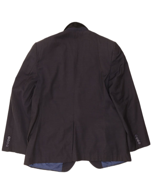 Marks & Spencer Veste blazer coupe régulière à 2 boutons pour homme EU 54 XL Bleu marine