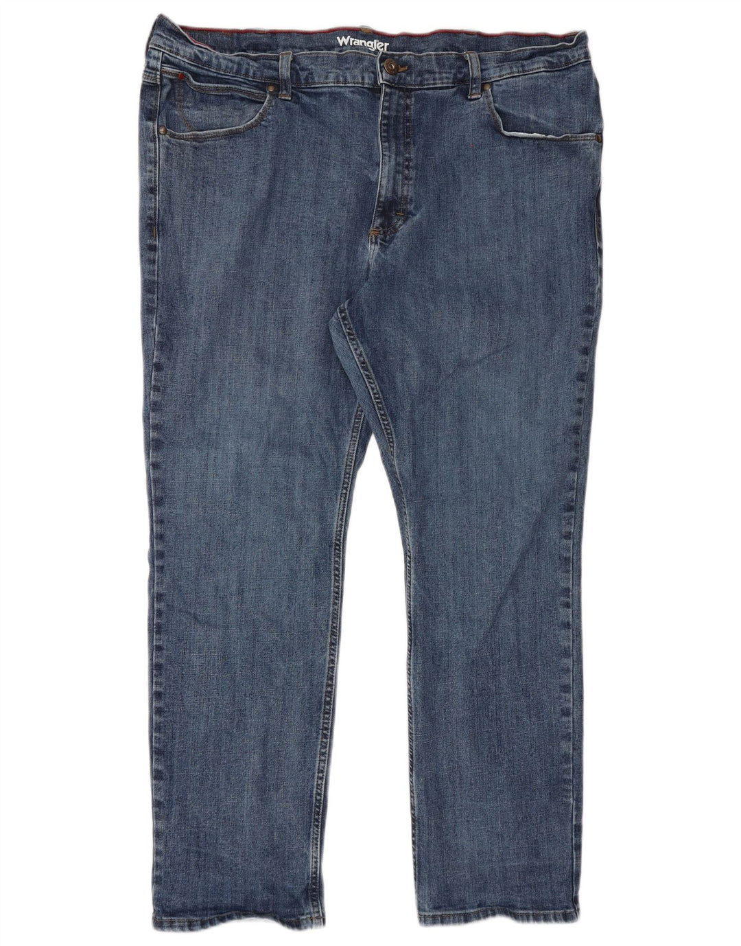 Wrangler Jean droit coupe droite W42 L30 pour homme en coton bleu