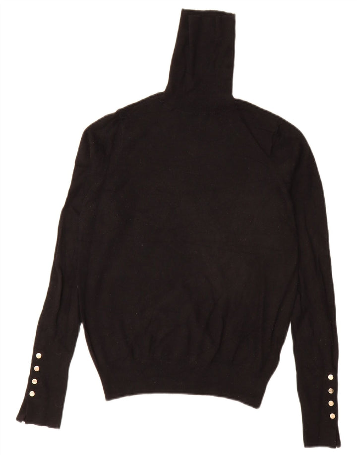 Zara Pull col roulé pour femme UK 10 Petit Noir