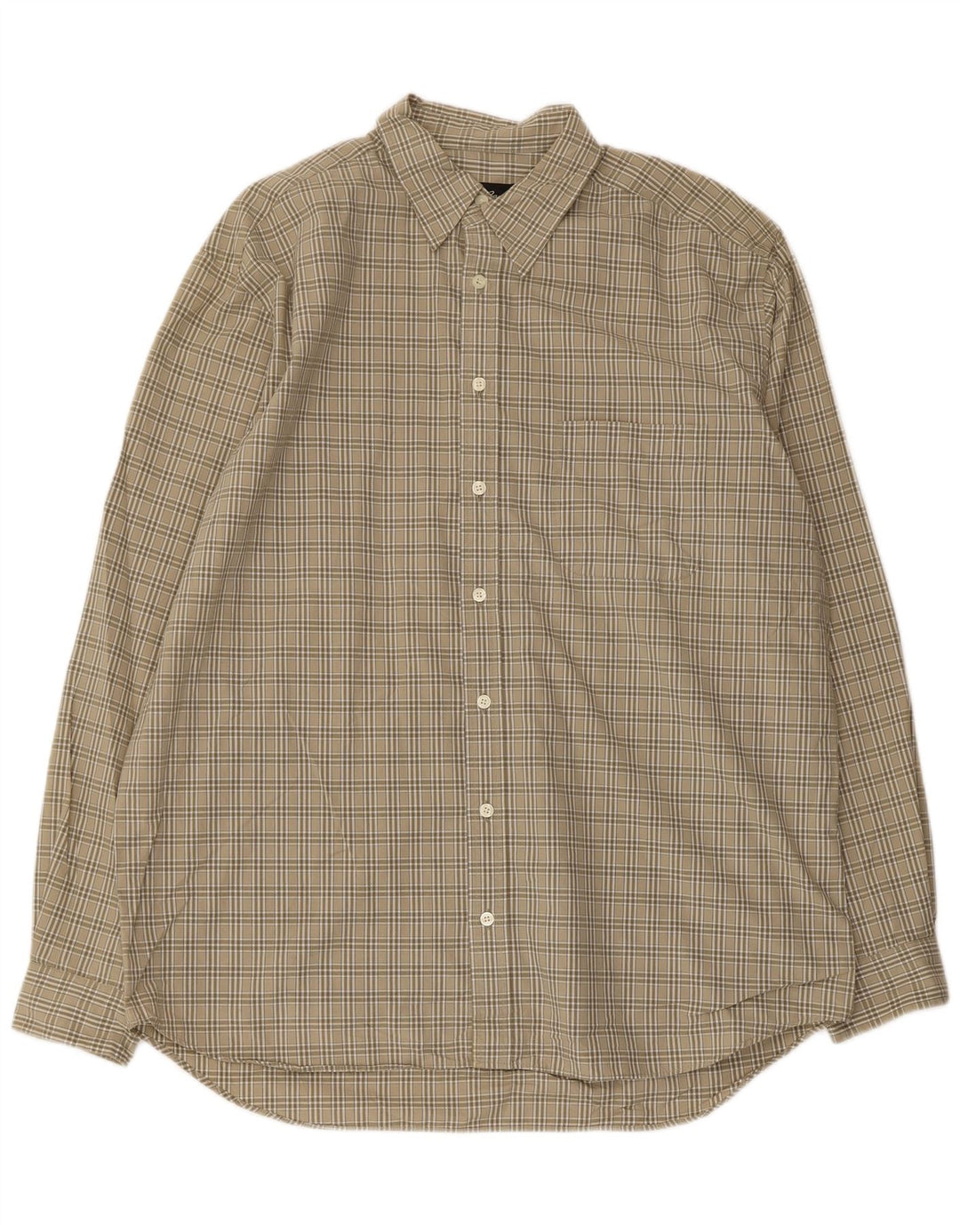 EDDIE BAUER Chemise haute pour homme en coton à carreaux kaki