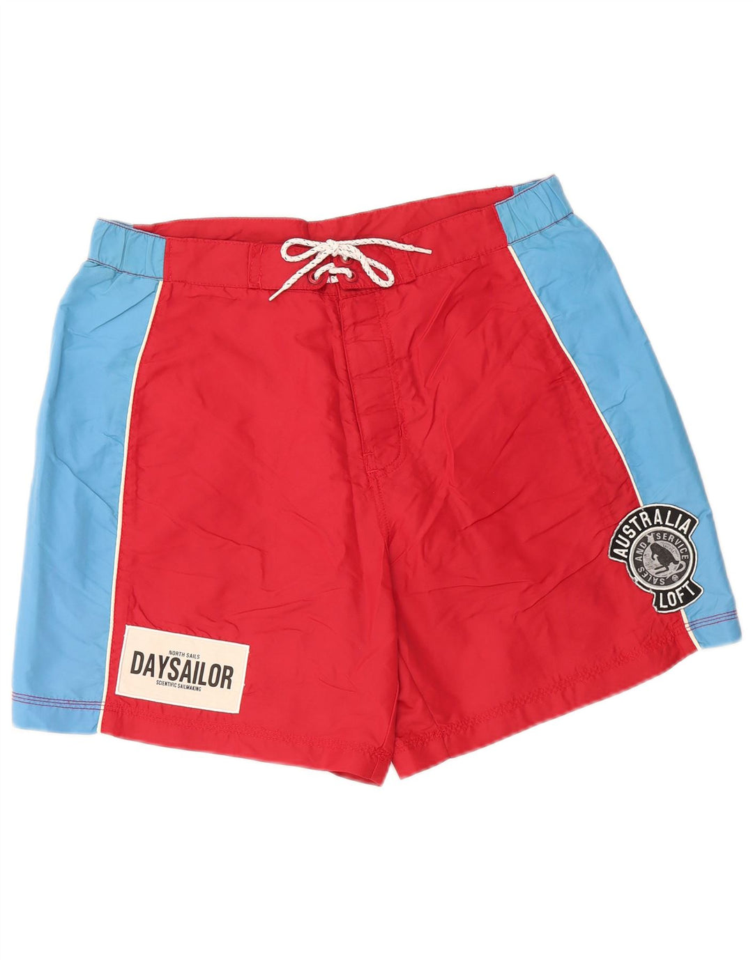 NORTH SAILS Short de Bain Graphique Homme Large Rouge Colorblock Polyamide