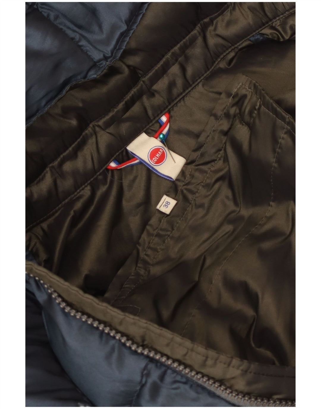 Colmar Veste matelassée à capuche pour femme EU 38 Small Bleu marine