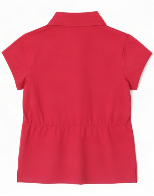 Tommy Hilfiger Polo Femme UK 12 Coton Rose Moyen