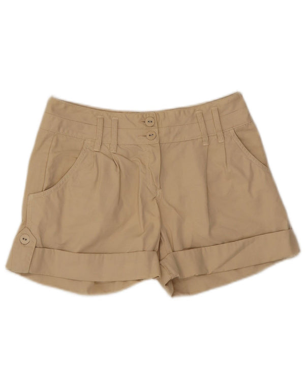 Massimo Dutti Short décontracté pour femme EU 36 Petit W27 Coton beige