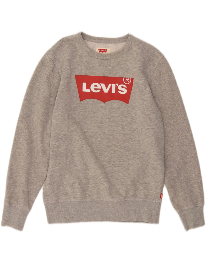 LEVI'S Pull Sweat Graphique Garçon 12-13 ans Gris Coton