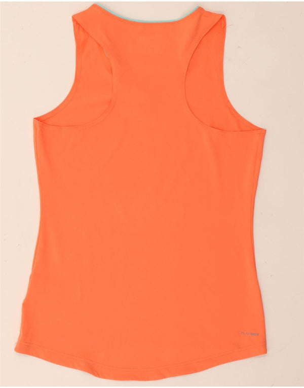 Reebok Débardeur Femme UK 12/14 Orange Moyen Polyester
