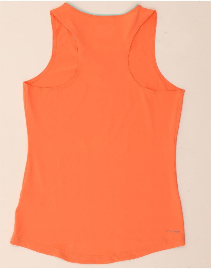 Reebok Débardeur Femme UK 12/14 Orange Moyen Polyester
