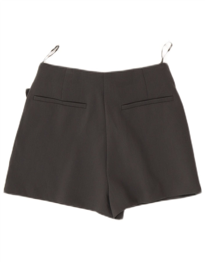 Jupe-short Zara Femme UK 4 XS Gris Polyester