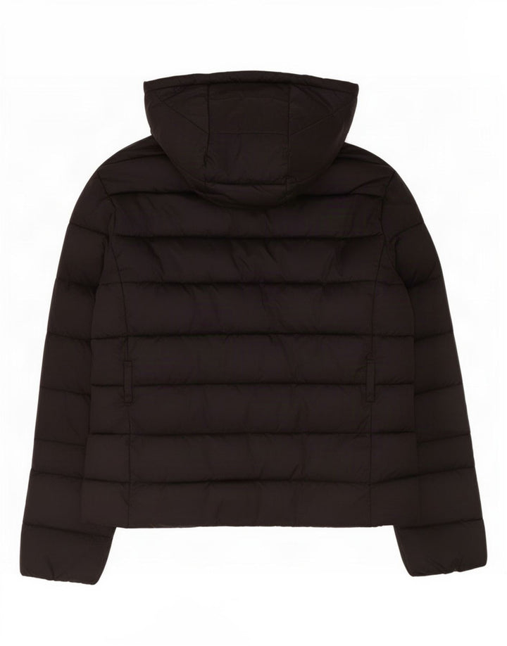 Ted Baker Veste matelassée à capuche pour femme Taille 4 Large Noir Polyamide