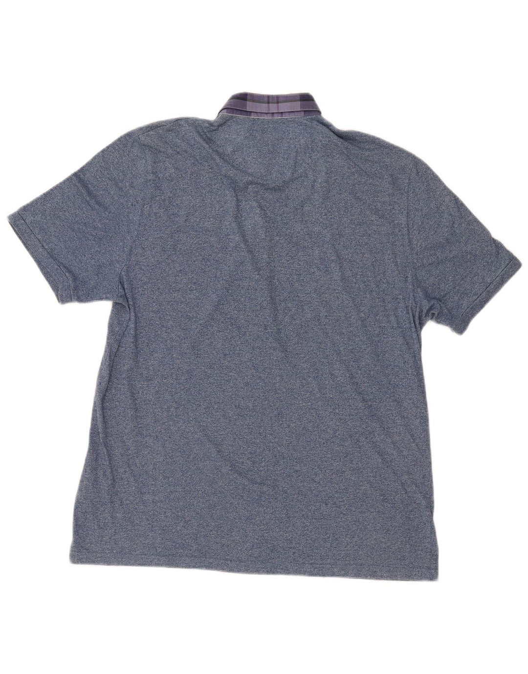 Ted Baker Polo Homme Taille 6 2XL Bleu Moucheté Coton