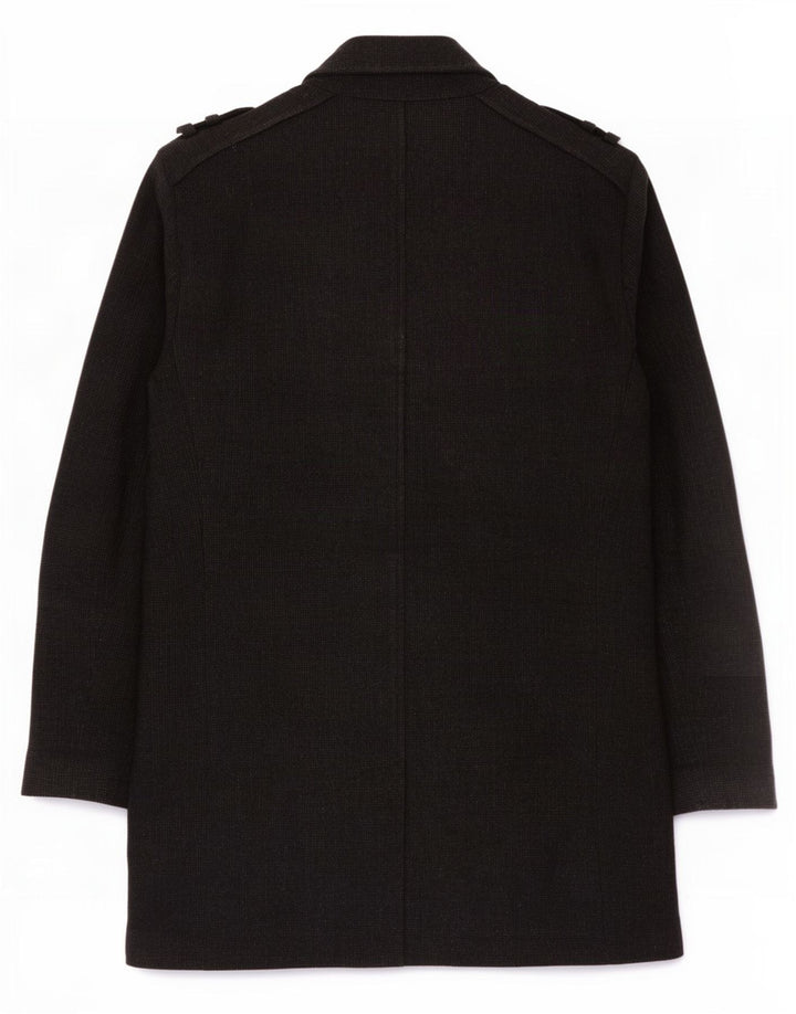 Ted Baker Pardessus militaire pour homme Taille 4 Grande laine grise