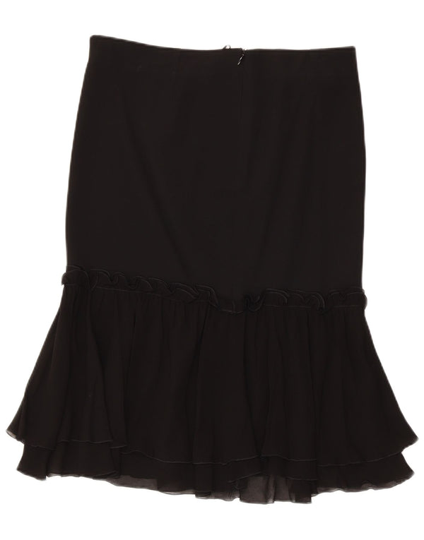 Iceberg Jupe à volants pour femme IT 44 Medium W32 Soie noire