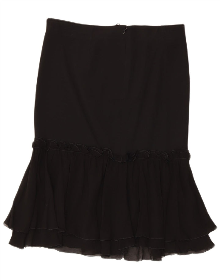 Iceberg Jupe à volants pour femme IT 44 Medium W32 Soie noire