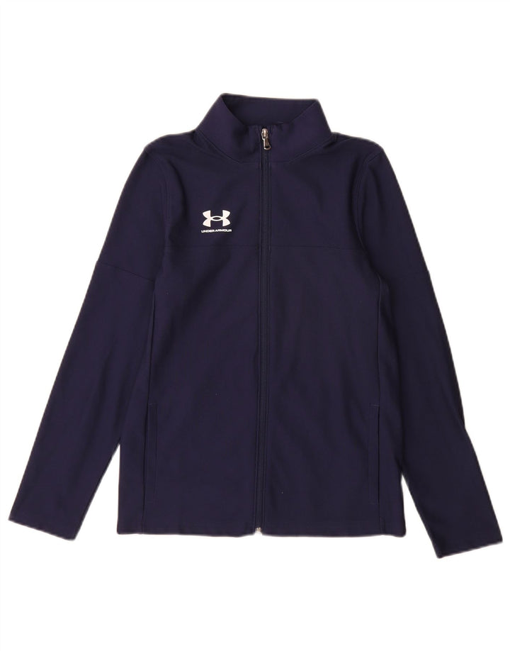Under Armour Veste de Survêtement Garçon 9-10 Ans Bleu Marine Moyen