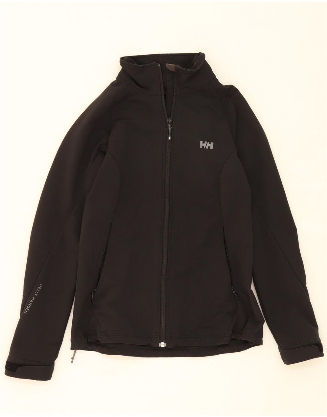 HELLY HANSEN Womens Tracksuit Top Jacket UK 12 Medium Black Polyester Vintage Helly Hansen and Second-Hand Helly Hansen from Messina Hembry 
