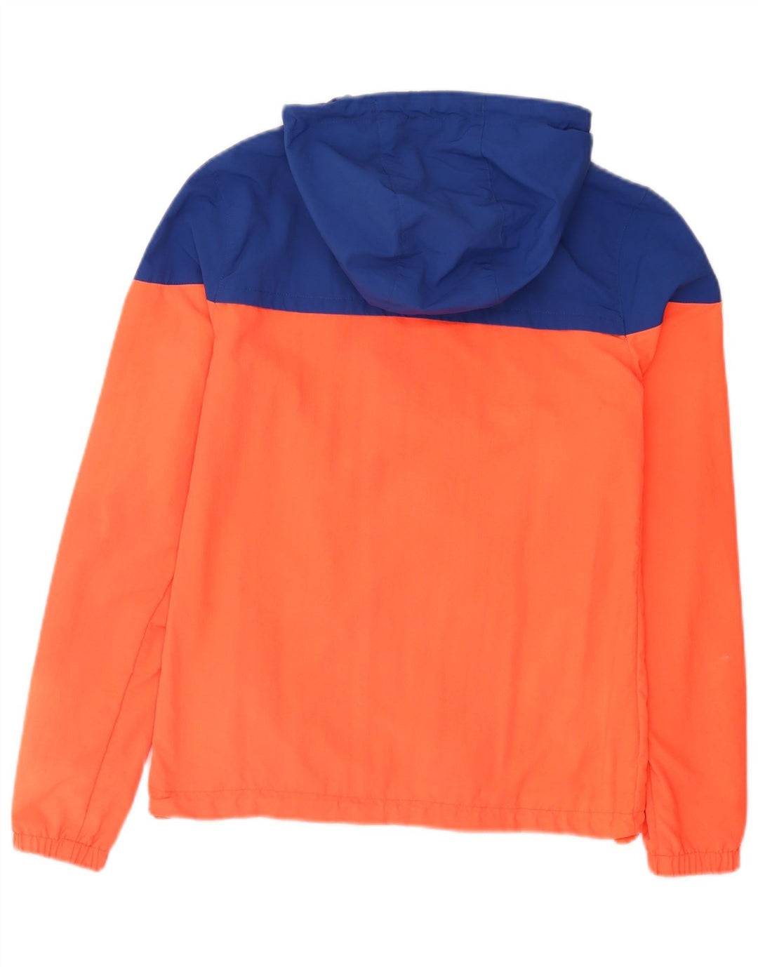 SUPERDRY Veste de pluie à capuche pour homme UK 34 XS Orange Colourblock Nylon