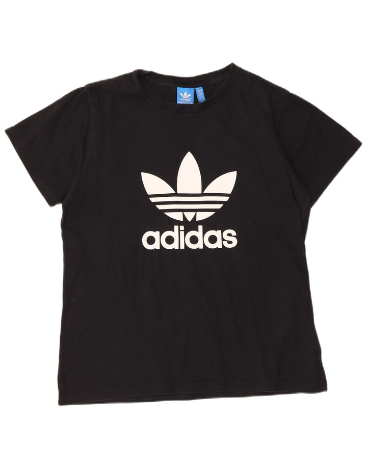 ADIDAS T-shirt graphique pour homme en coton noir moyen