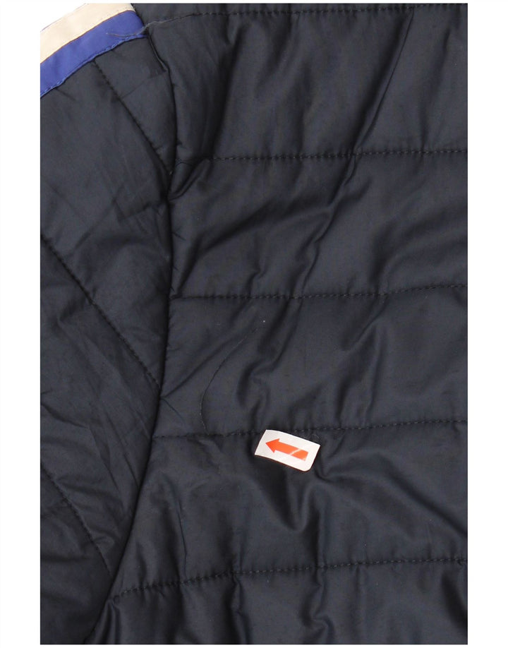 LA MARTINA Boys Padded Jacket 15-16 Years Navy Blue Colourblock Polyester
