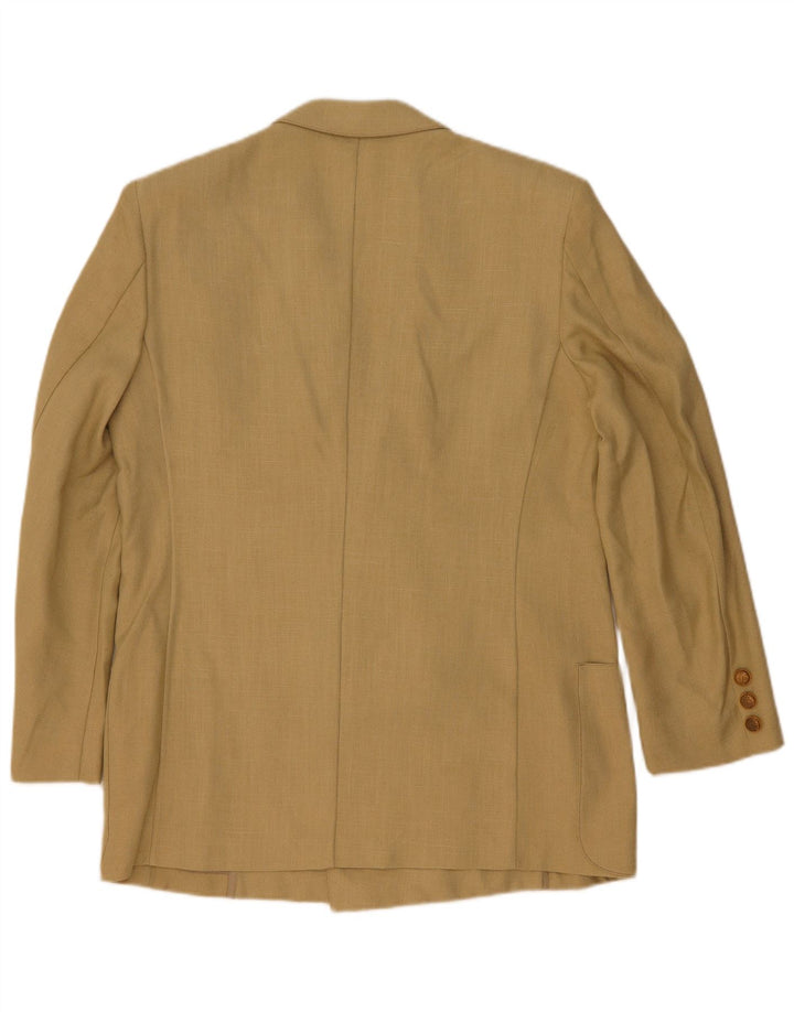 Veste Blazer Double Boutonnage Vintage Homme UK 44 2XL Beige